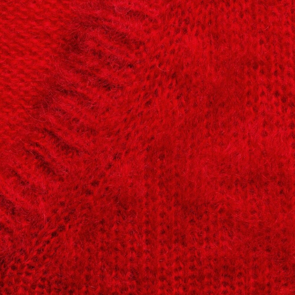 GUCCI MENS SWEATER RED MOHAIR KNIT WOOL V-NECKLINE TOP sz M / MEDIUM - Picture 5 of 16